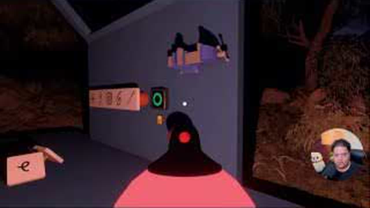 Blue-house symbol puzzle completing and releasing a red blob in BIG WALK