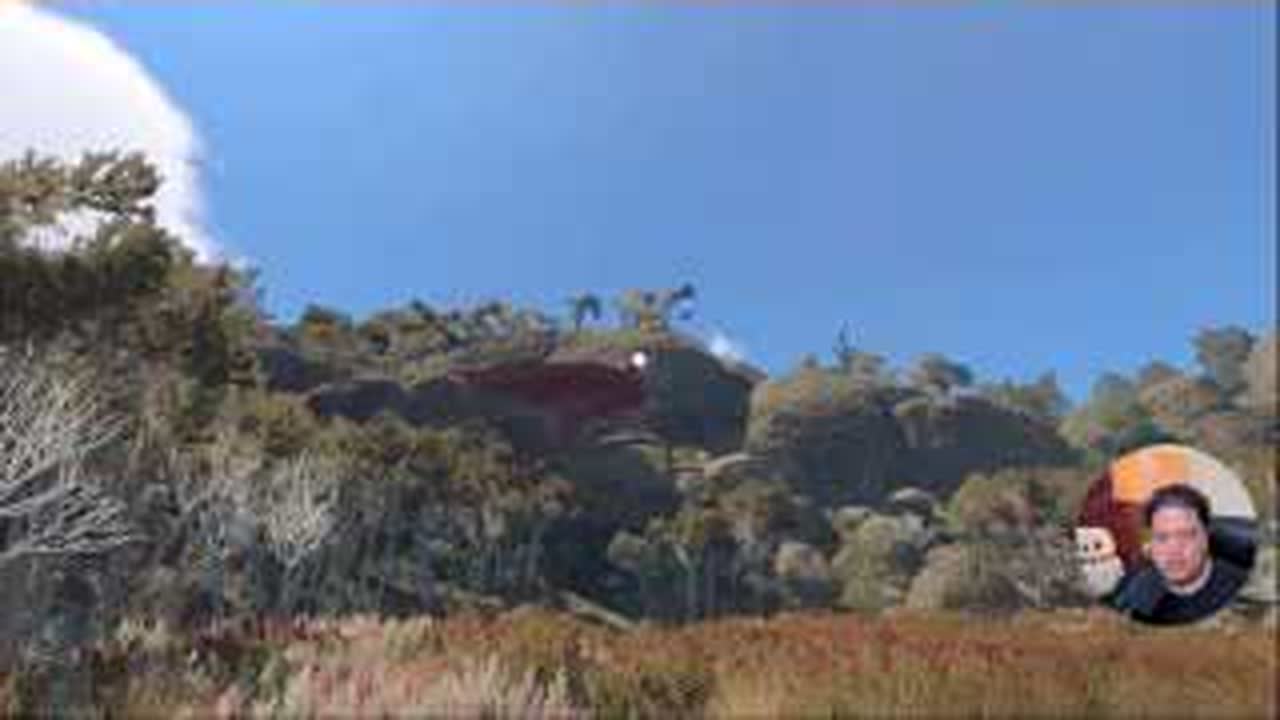 Raised blue telescope station seen from the BIG WALK beach route