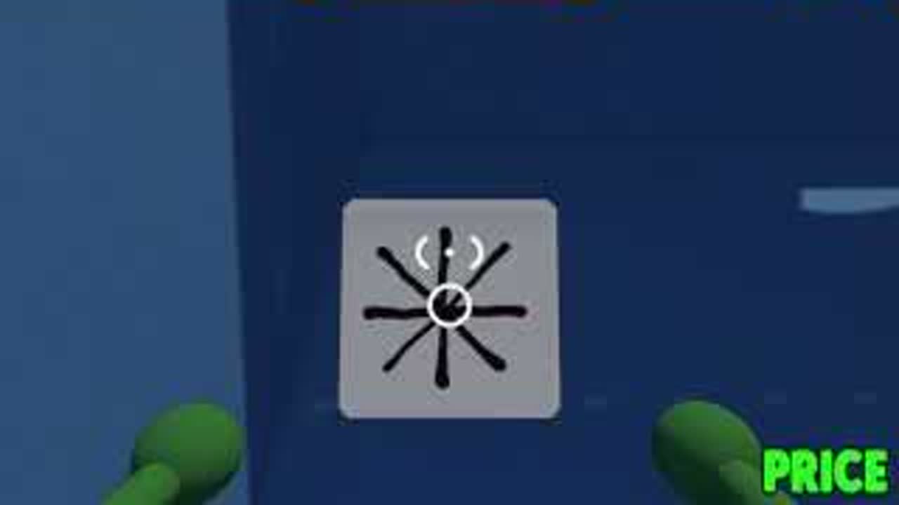 Close view of a handled symbol piece used in the BIG WALK turnstile code