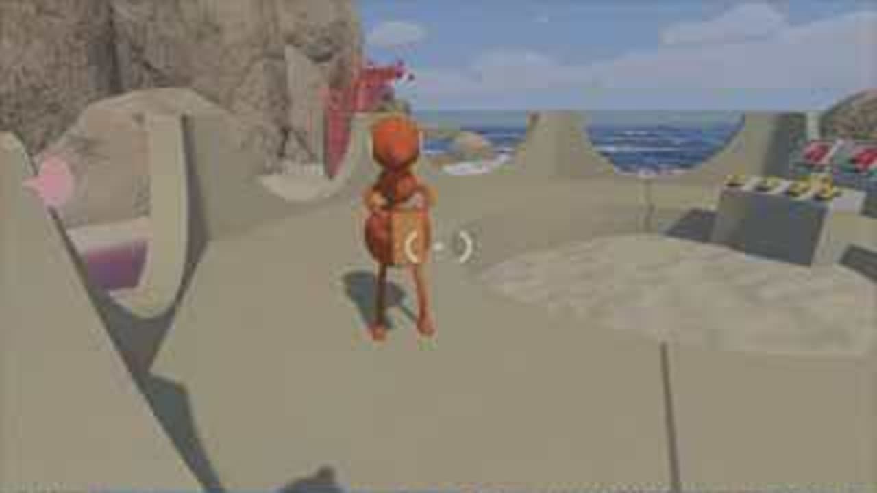 BIG WALK Climbing Puzzle: Kick the Reward Block to the Top — Set kicker and spotter