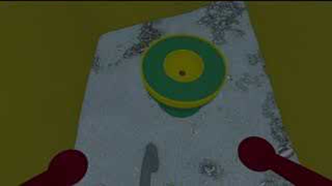 Lantern marking the timed-ball receiver inside the BIG WALK yellow maze